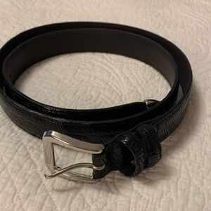 PGA Tour Black Belt with Silver Buckle